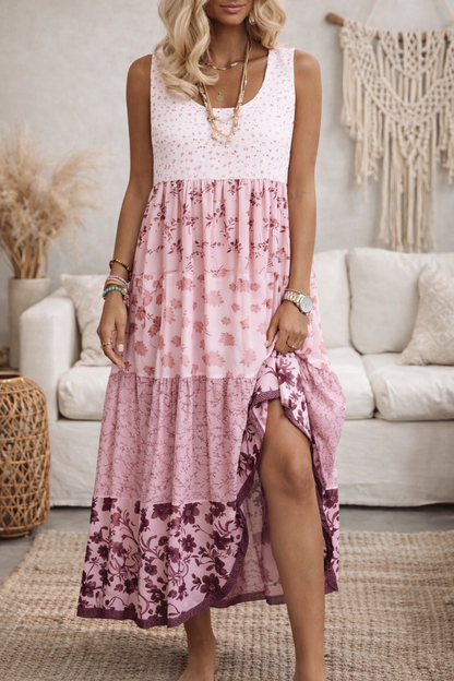 Boho Print Sleeveless Dress by Elizabeth Ainsley