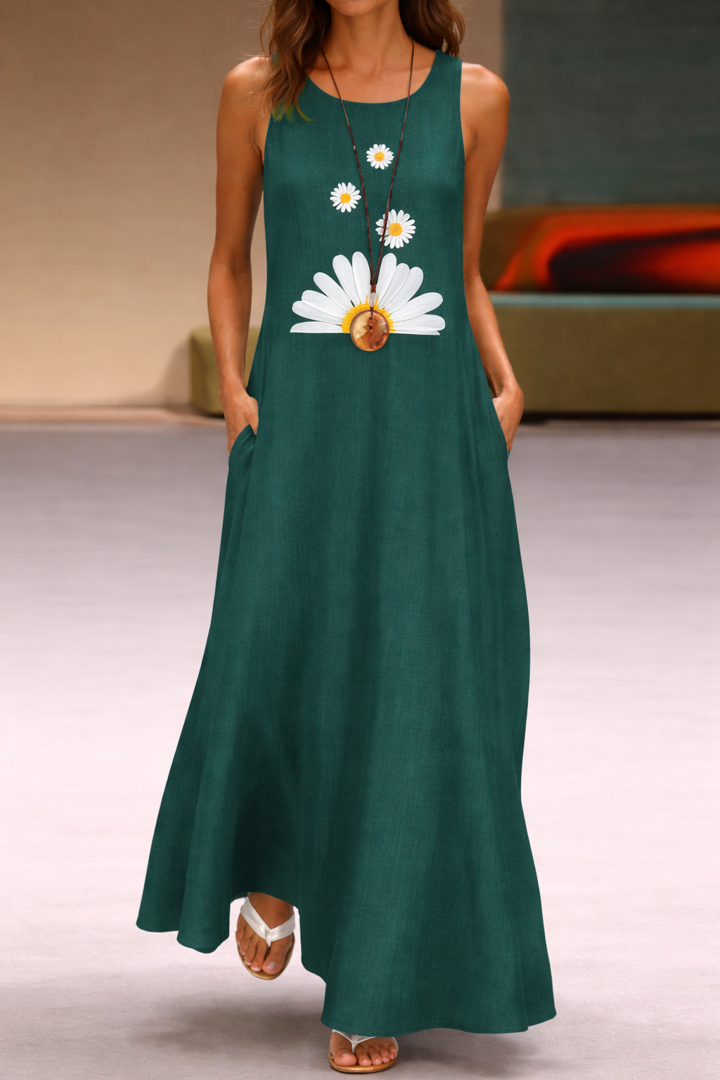 Floral Print Pocket Dress Elizabeth Ainsley Summer Style