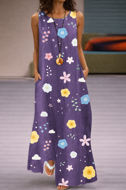 Floral Print Pocket Dress Elizabeth Ainsley Summer Style