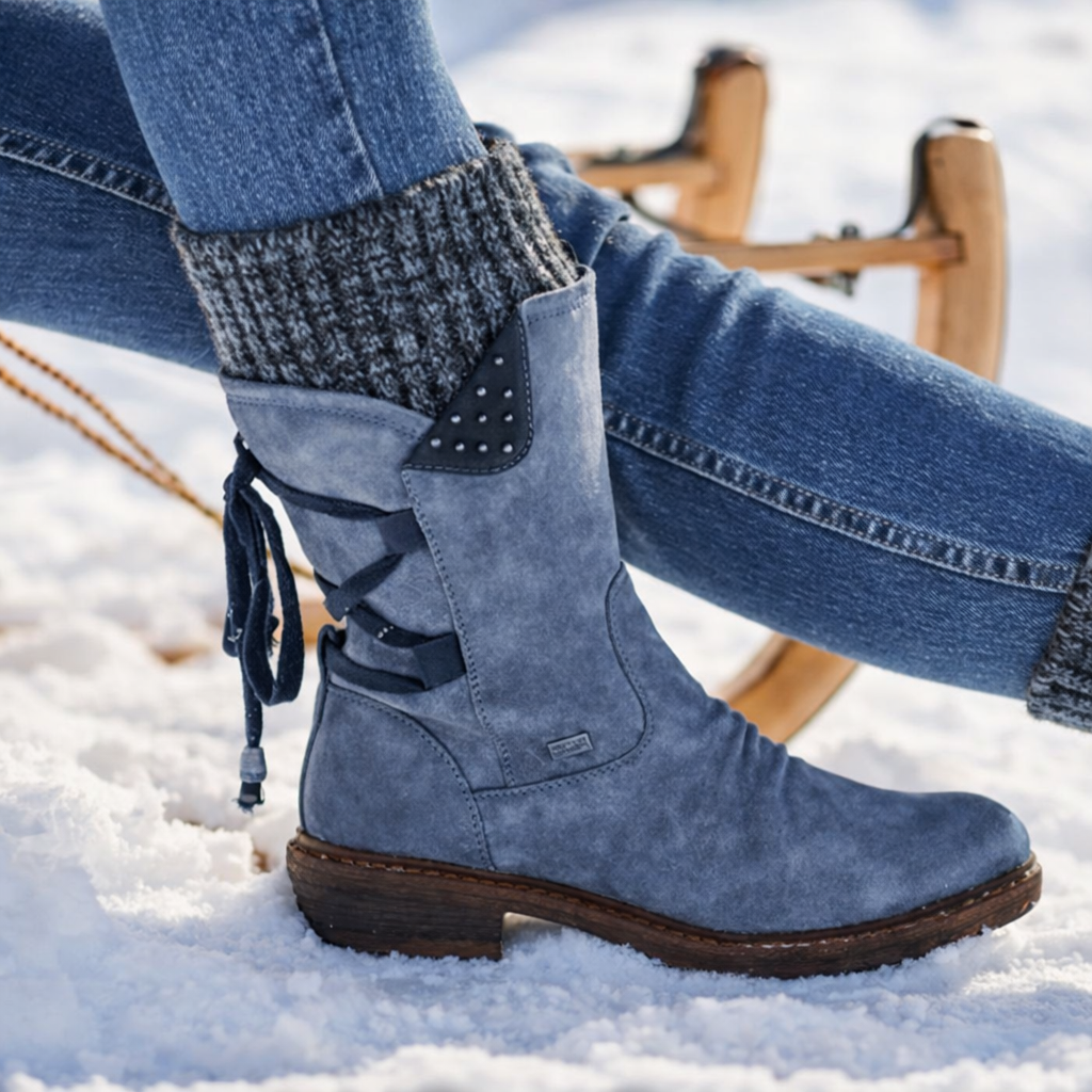 Mavis | Cozy Suede Cuff Orthopedic Winter Boots