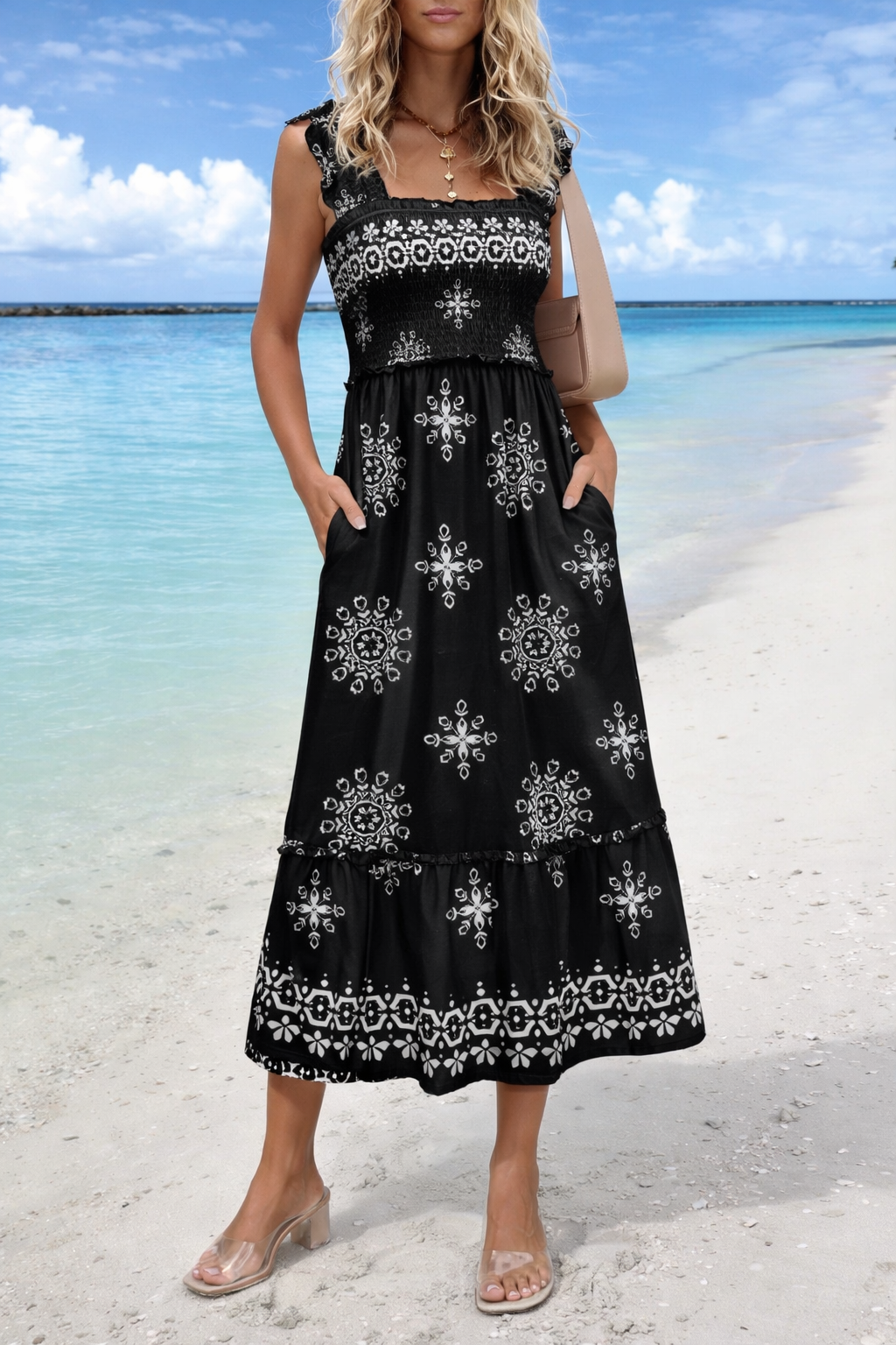 Boho Summer Maxi Dress Elizabeth Ainsley