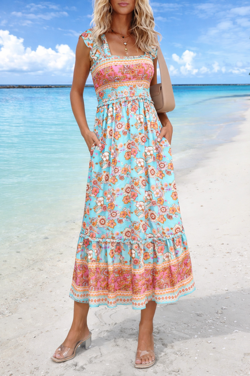 Boho Summer Maxi Dress Elizabeth Ainsley