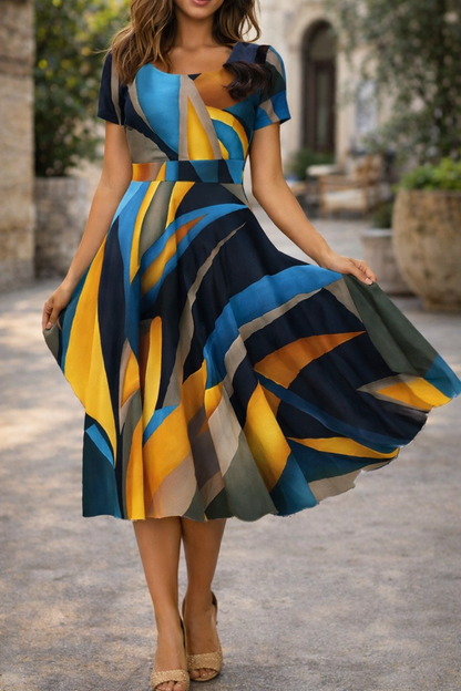 Floral Print Elizabeth Ainsley Summer Everyday Dress