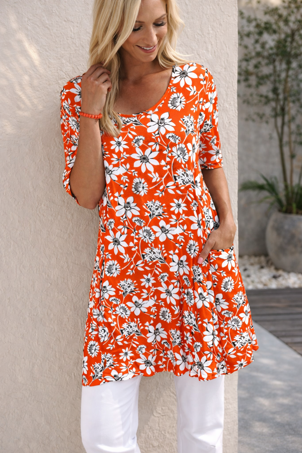 Floral Print Pocket Dress by Elizabeth Ainsley