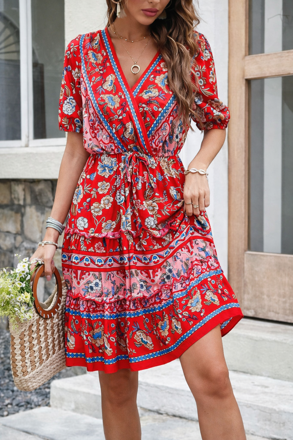 Floral Printed Elizabeth Ainsley Summer Dress