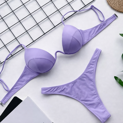 Vibrant Elizabeth Ainsley Perfect-Fit Bikini Swimsuit