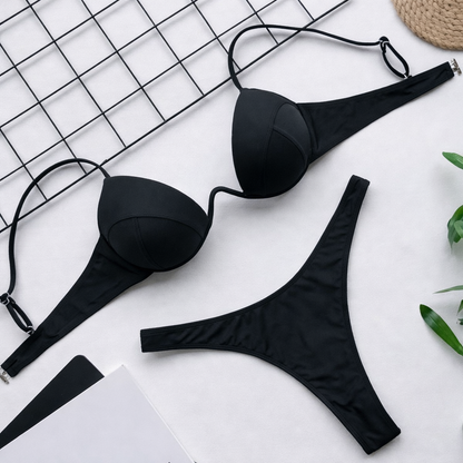 Vibrant Elizabeth Ainsley Perfect-Fit Bikini Swimsuit