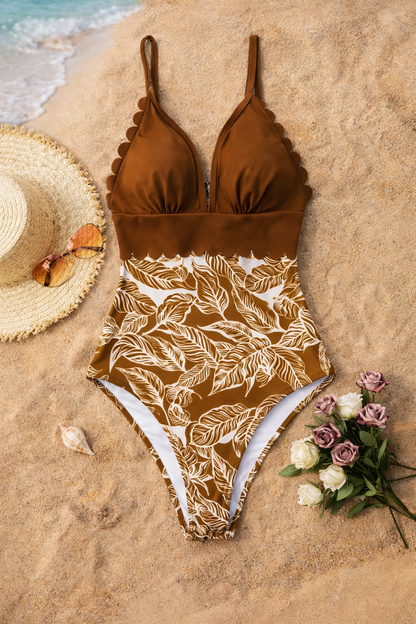 Tropical Plus Size One Piece by Elizabeth Ainsley