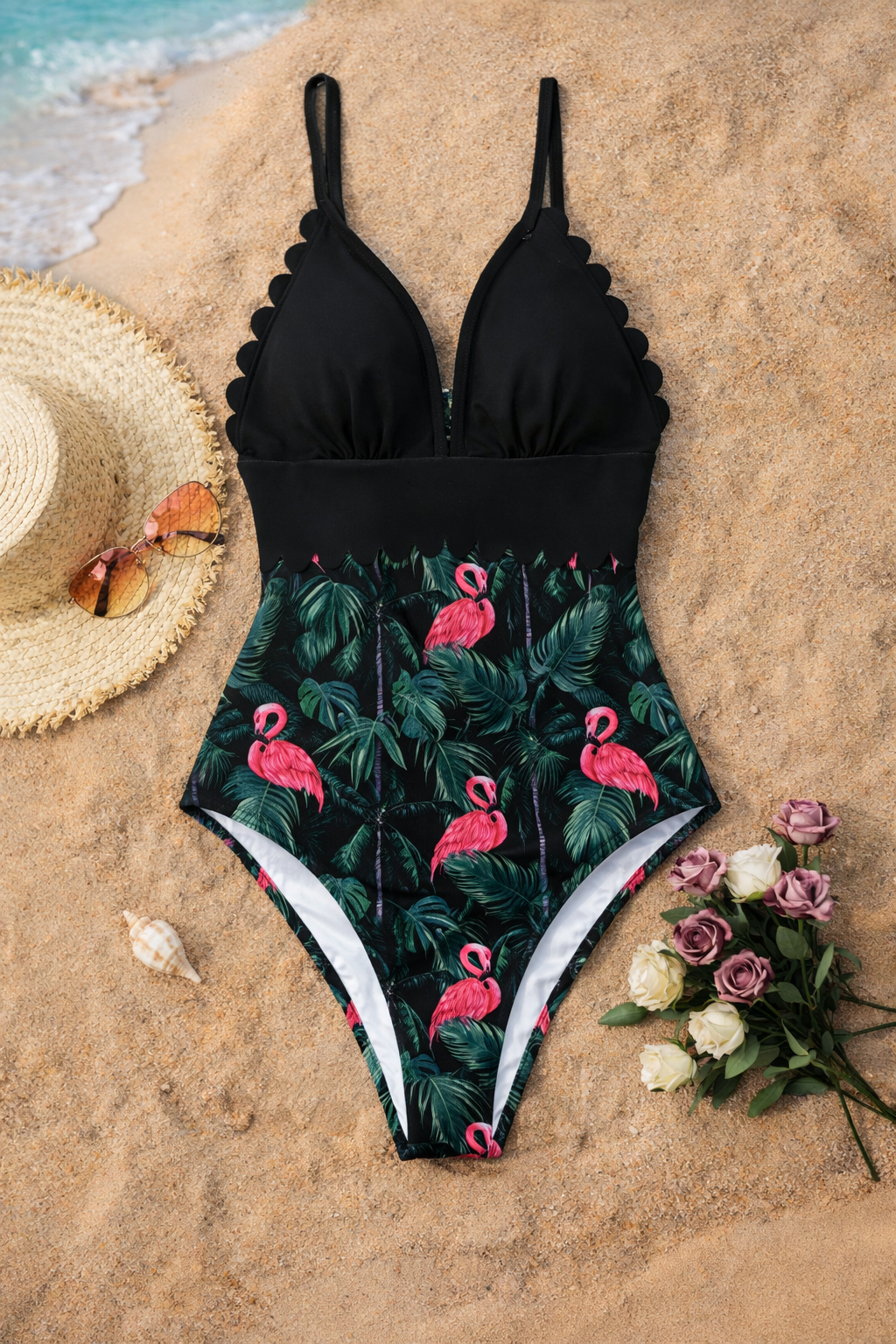 Tropical Plus Size One Piece by Elizabeth Ainsley