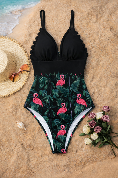 Tropical Plus Size One Piece by Elizabeth Ainsley