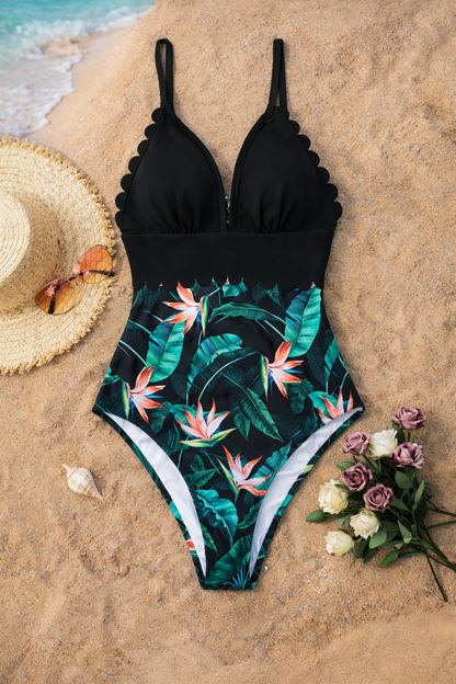 Tropical Plus Size One Piece by Elizabeth Ainsley