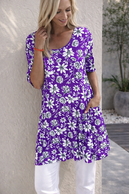 Floral Print Pocket Dress by Elizabeth Ainsley