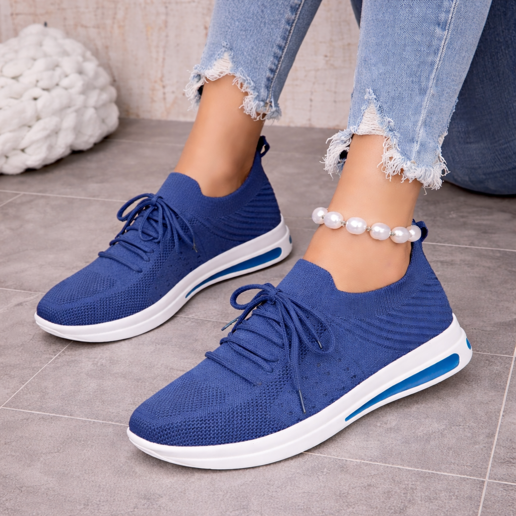 Lightweight Elizabeth Ainsley Fly-Knit Everyday Sneakers