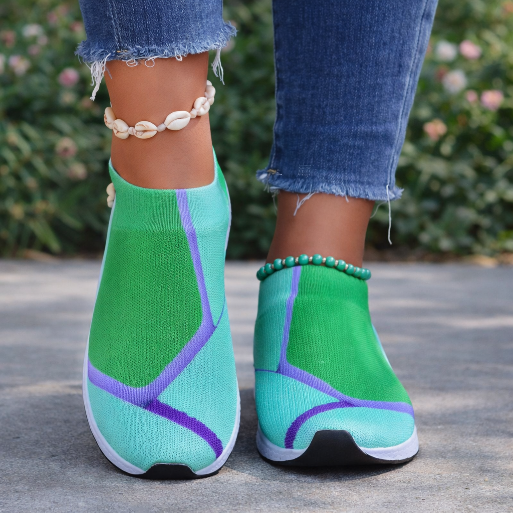 Colorblock Mesh Sneakers by Elizabeth Ainsley