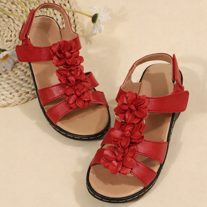 Floral Comfort Elizabeth Ainsley Wedge Sandals