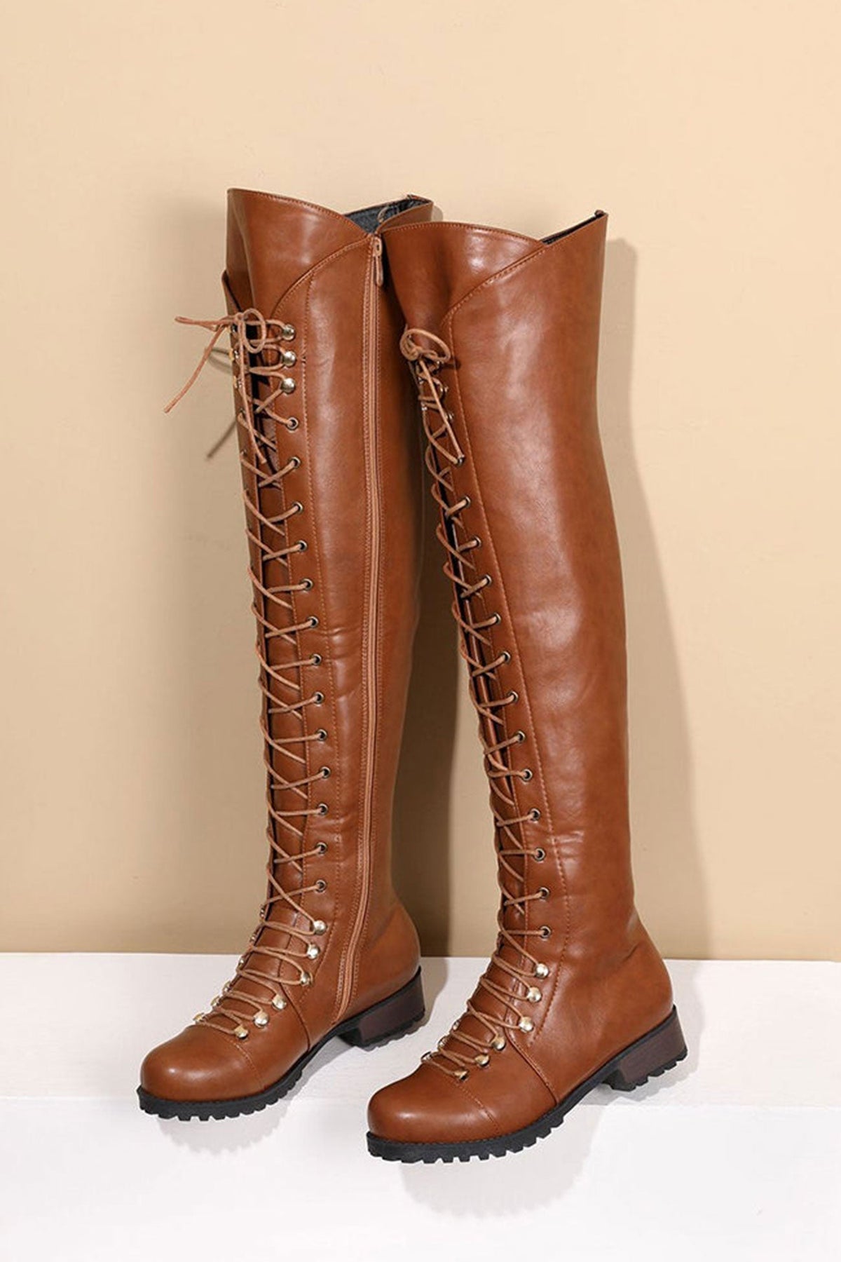 Kaitlyn | Women’s Orthopedic Over-the-Knee Lace-Up Boots