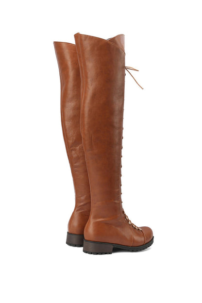 Kaitlyn | Women’s Orthopedic Over-the-Knee Lace-Up Boots