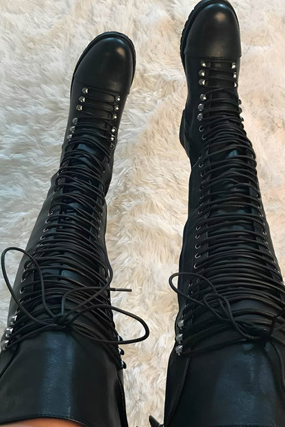 Kaitlyn | Women’s Orthopedic Over-the-Knee Lace-Up Boots