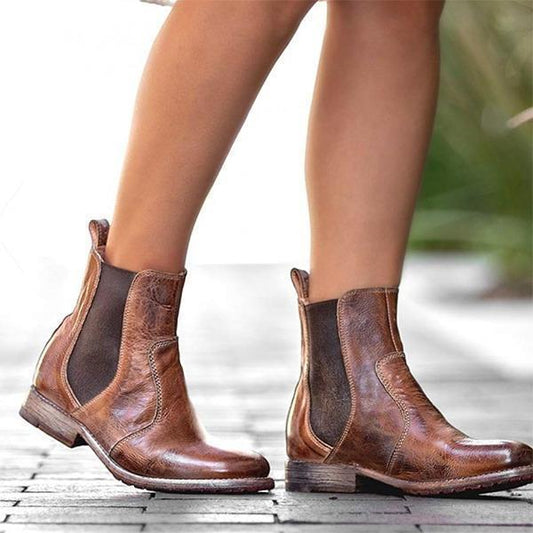 Beatrice | Classic Orthopedic Leather Chelsea Boots – Slip-On Comfort