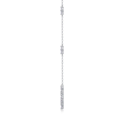 Sparkling Floral Halo Necklace
