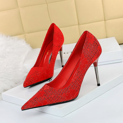 Elegant Sequin Stiletto Heels by Elizabeth Ainsley