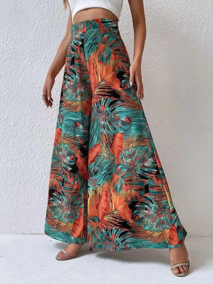Chic Floral Wide-Leg Pants by Elizabeth Ainsley