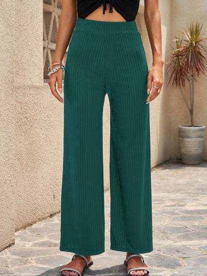 Stretch Wide-Leg Pants by Elizabeth Ainsley