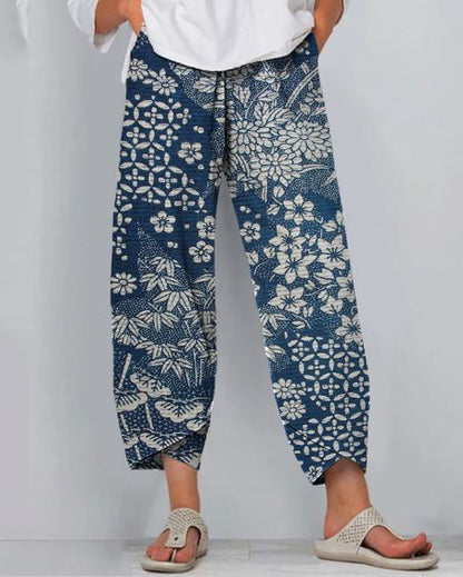 Artful Linen Elizabeth Ainsley 3D Pattern Pants