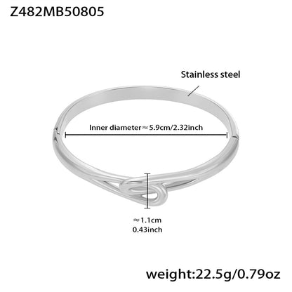 Statement Cuff Bracelet with Sculptural Open-End Design