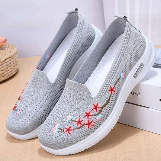 Breathable Embroidered Pumps by Elizabeth Ainsley