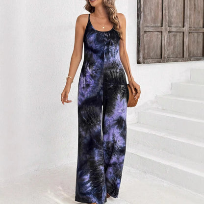 Chic Printed Sleeveless Jumpsuit by Elizabeth Ainsley