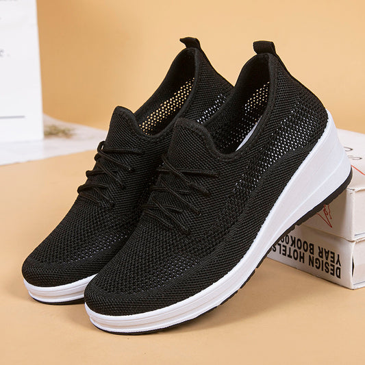 Breathable Mesh Platform Wedges by Elizabeth Ainsley