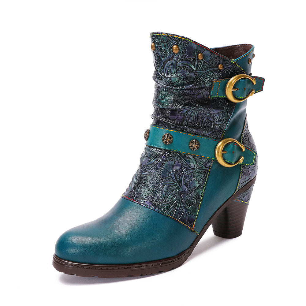 Elizabeth Ainsley Retro Boots - Artisanal Comfort Design