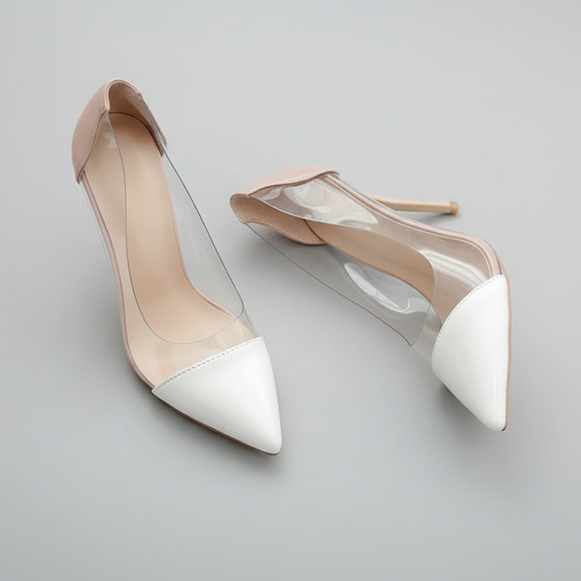 Chic Transparent Stiletto Heels by Elizabeth Ainsley