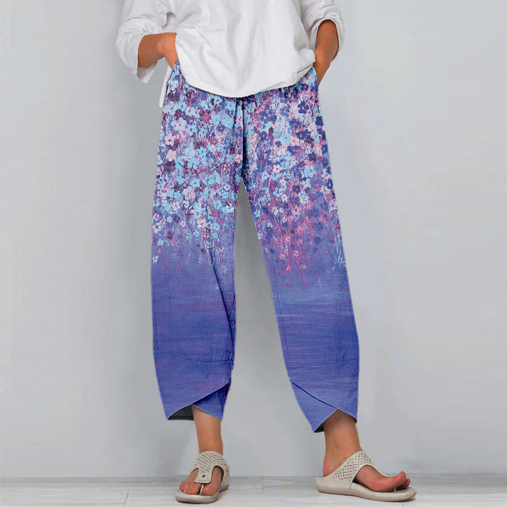 Pinterest-Inspired Floral Casual Pants by Elizabeth Ainsley