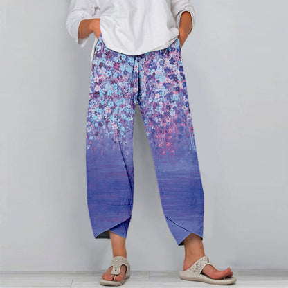 Pinterest-Inspired Floral Casual Pants by Elizabeth Ainsley