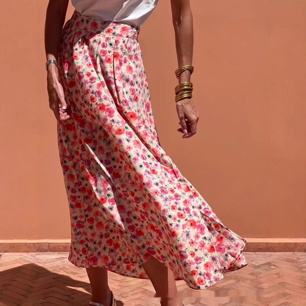 Elegant Floral Elizabeth Ainsley Everyday Maxi Skirt