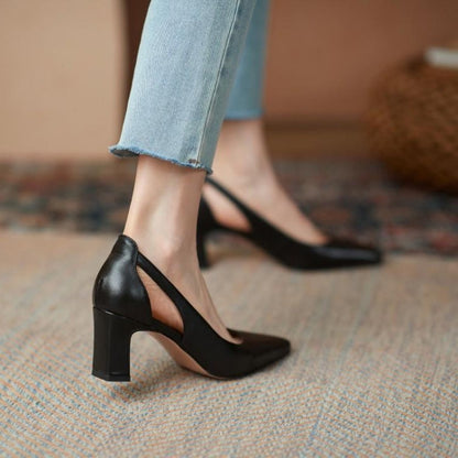 Elegant Block Heel Pumps by Elizabeth Ainsley