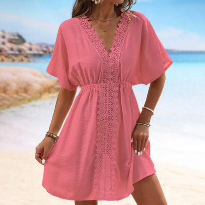 Chic Ice Silk Lace Beach Dress by Elizabeth Ainsley