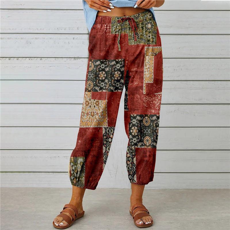 Boho Floral Elizabeth Ainsley Everyday Jumpsuit Pants