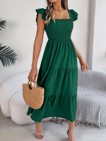 Elegant Elizabeth Ainsley Sleeveless Midi Summer Dress