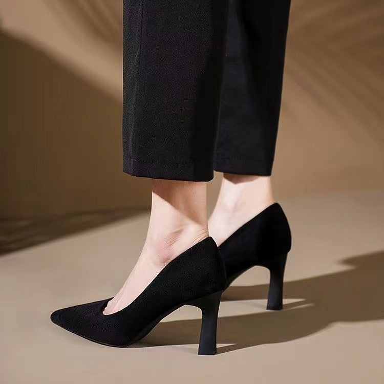 Elegant Black Stiletto Heels by Elizabeth Ainsley