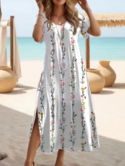 Elegant Slit Maxi Dress by Elizabeth Ainsley