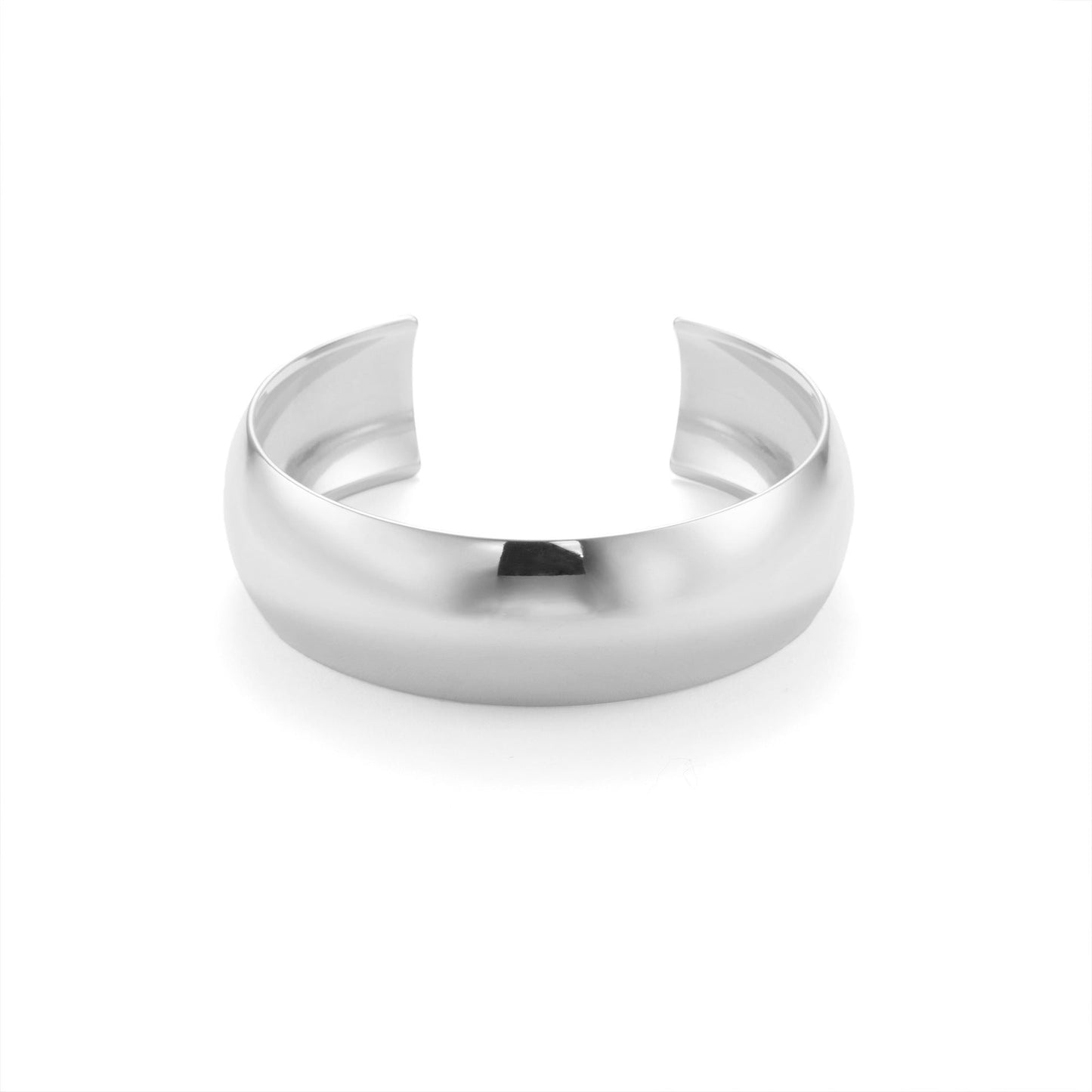 Wide Open Cuff Bracelet with Smooth Contoured Form