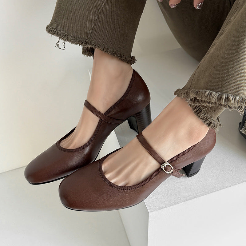 Retro Mary Jane Heels by Elizabeth Ainsley