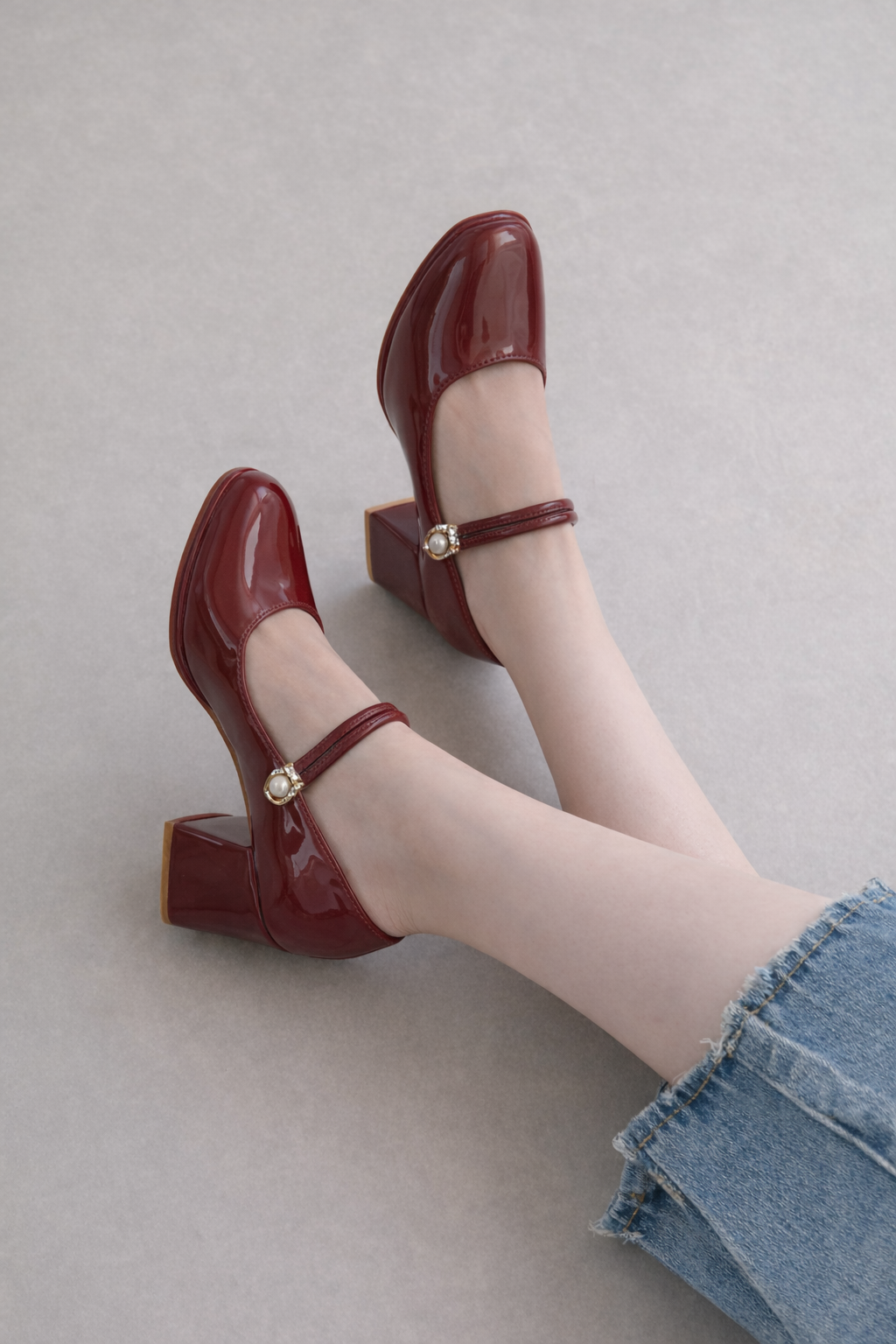 Retro Mary Jane High Heels by Elizabeth Ainsley