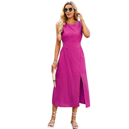 Chic Elizabeth Ainsley Sleeveless Summer Midi Dress