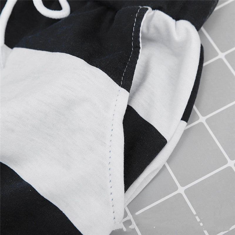 Striped Cotton A-Line Skirt by Elizabeth Ainsley
