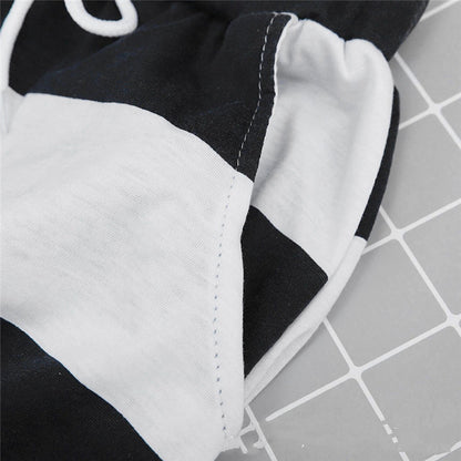 Striped Cotton A-Line Skirt by Elizabeth Ainsley