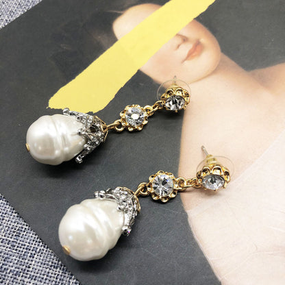 Handmade Baroque Pearl Earrings